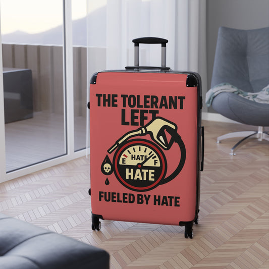 "The Tolerant Left", Suitcase (Faded Cherry)