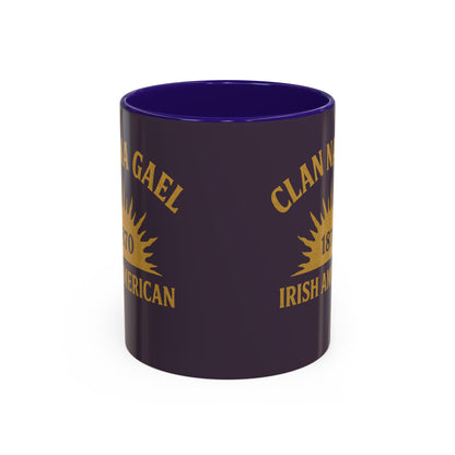 "Clan na Gael - Irish American", Colorful Mugs (11oz, 15oz) (Purple Verbena)