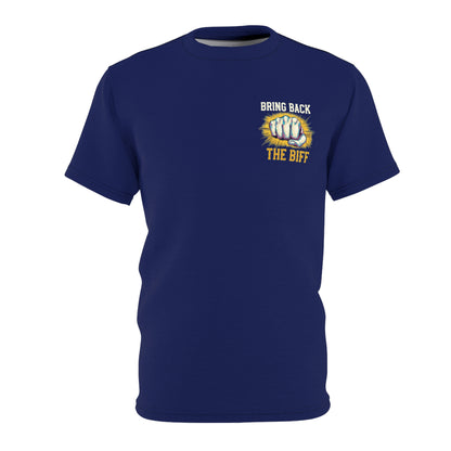 "Bring Back The Biff", Unisex T-shirt (Norway Blue)