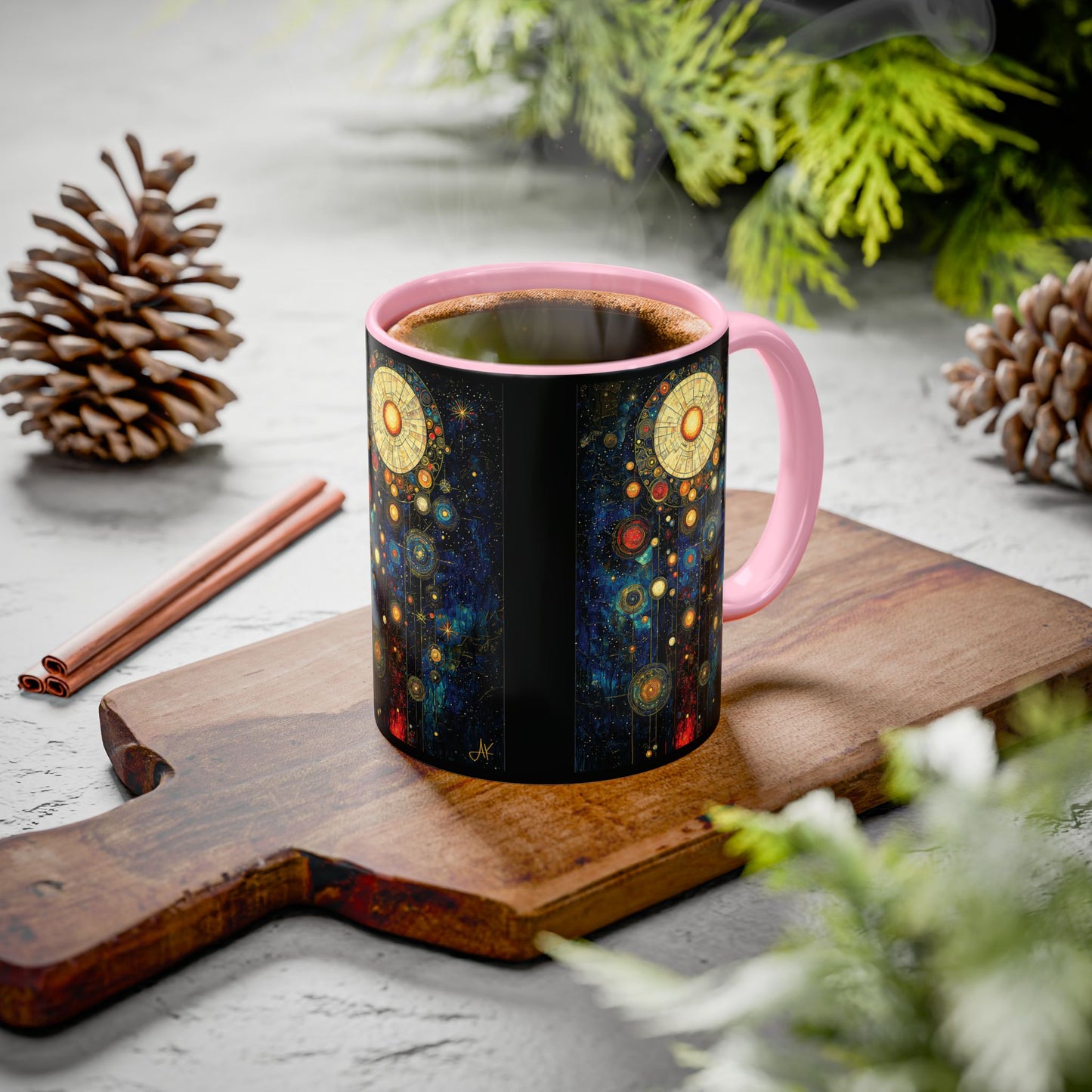 "Ancient Connection to God", Colorful Mugs (11oz, 15oz)
