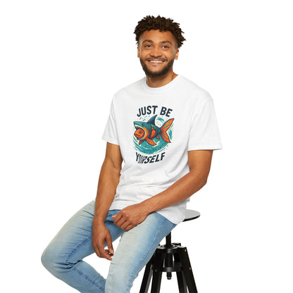 "Just Be Yourself", Unisex T-shirt (White and light colors)