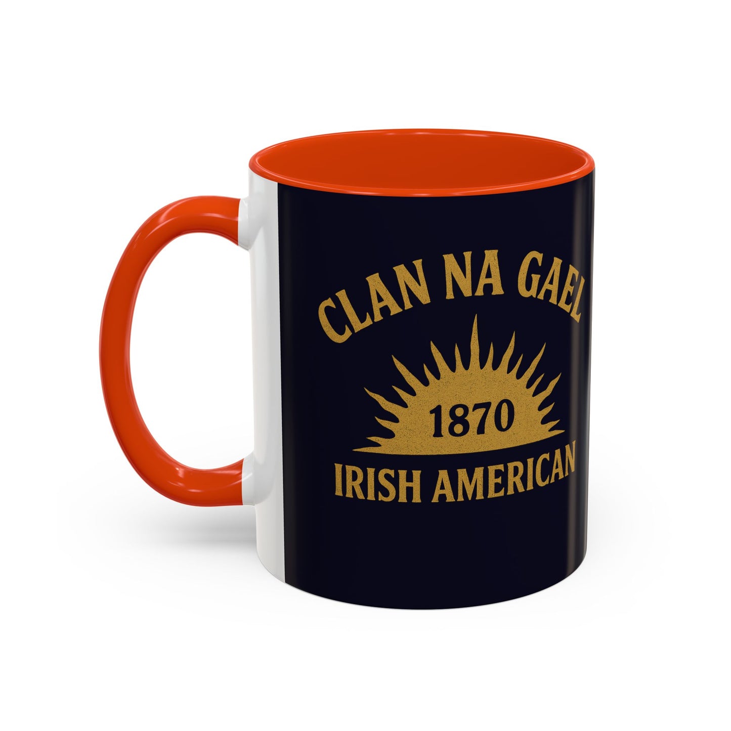 "Clan na Gael - Irish American", Colorful Mugs (11oz, 15oz) (Black Rock Blue)