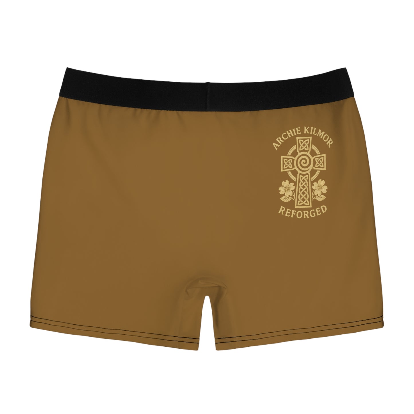 "Archie Kilmor Cross - Reforged" #01, Men's Boxer Briefs (Golden Brown)