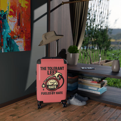 "The Tolerant Left", Suitcase (Faded Cherry)