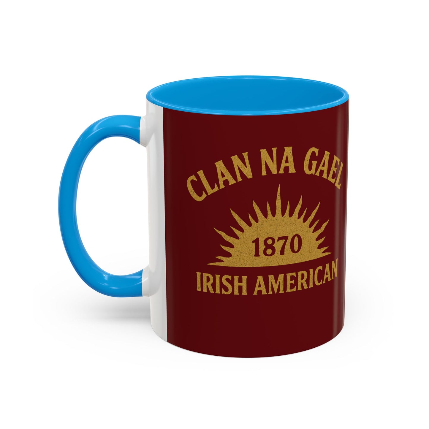 "Clan na Gael - Irish American", Colorful Mugs (11oz, 15oz) (Palladius Red)