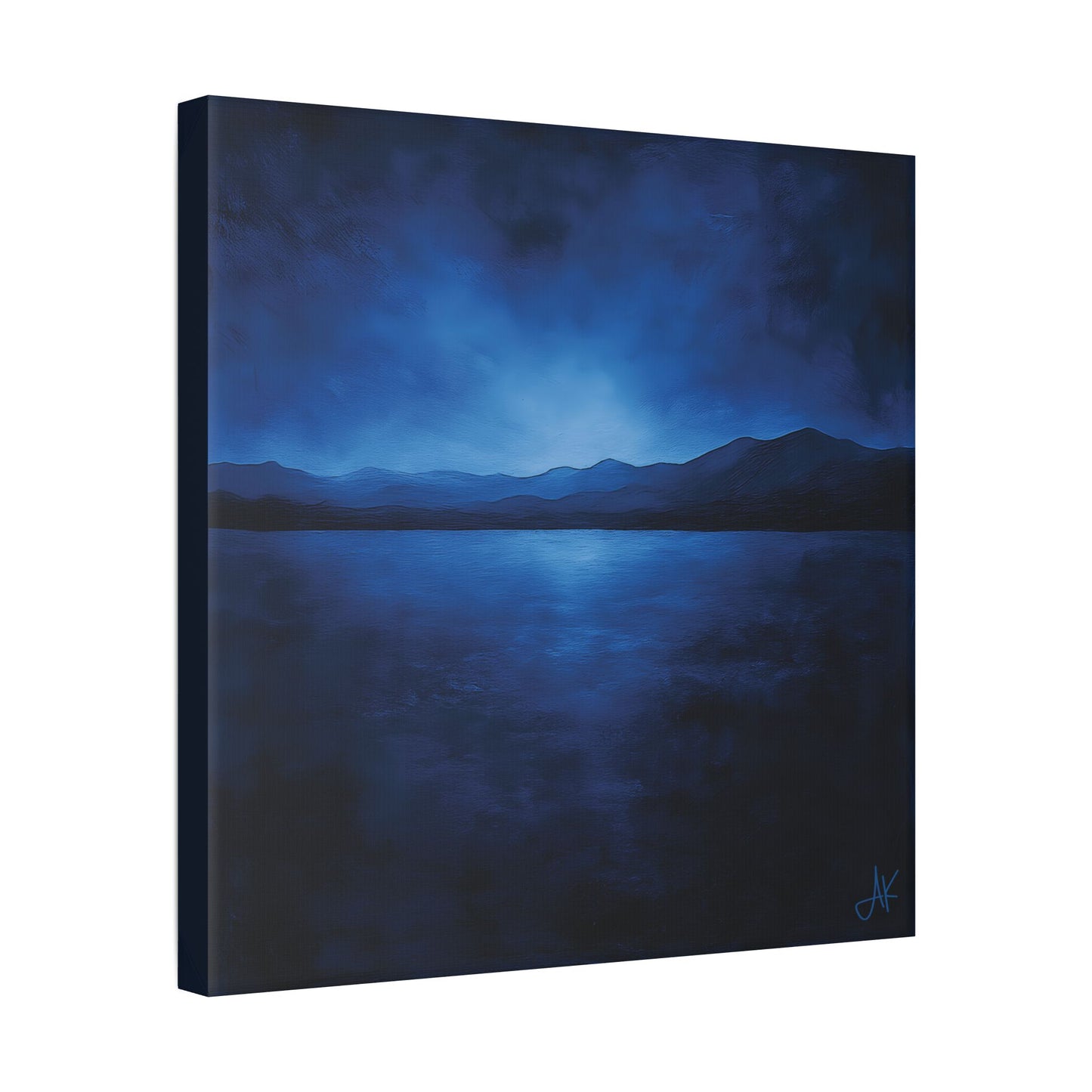 "Indigo Nights", Stretched Classic Canvas Fine Art Print