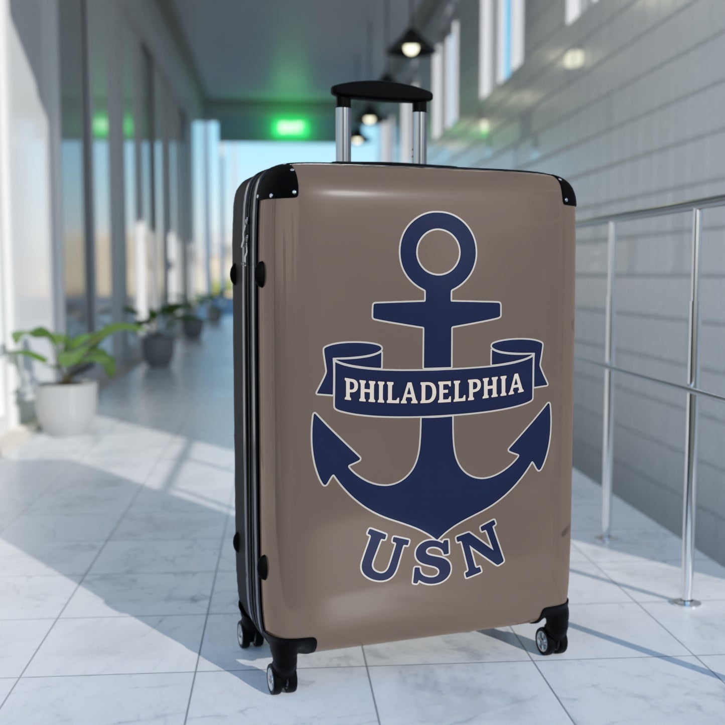"USN Anchor", Suitcase (Tattletail Brown)