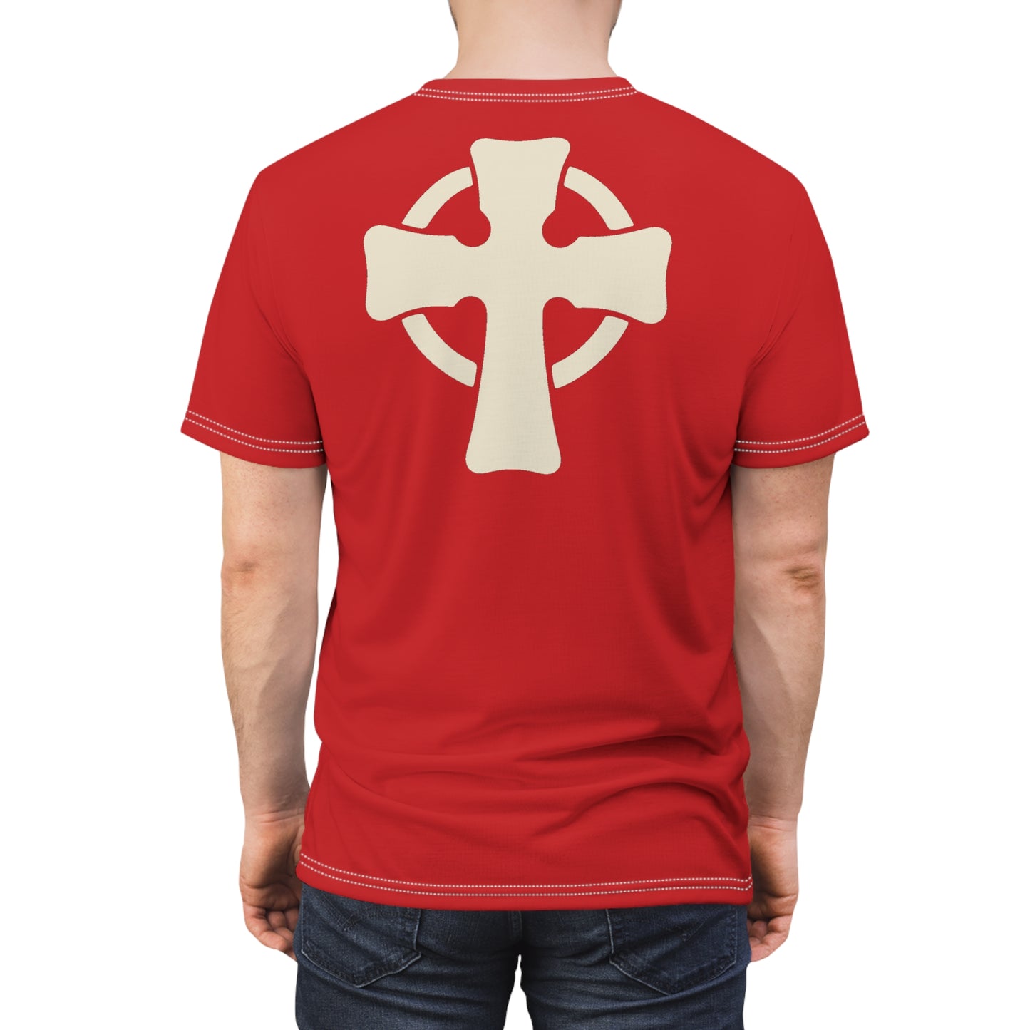 "Retro Jesus", Unisex T-shirt (Uist Red)