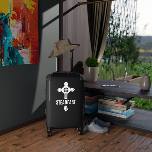 "Steadfast Cross", Suitcases (Black)