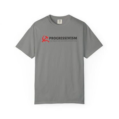 "Progressivism - Enemy of Western Civilization", Unisex T-shirt (Light Colors)