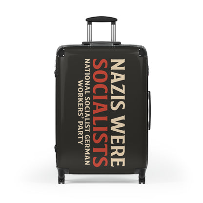 "Nazis were Socialists", Suitcase (Pitch Grey)