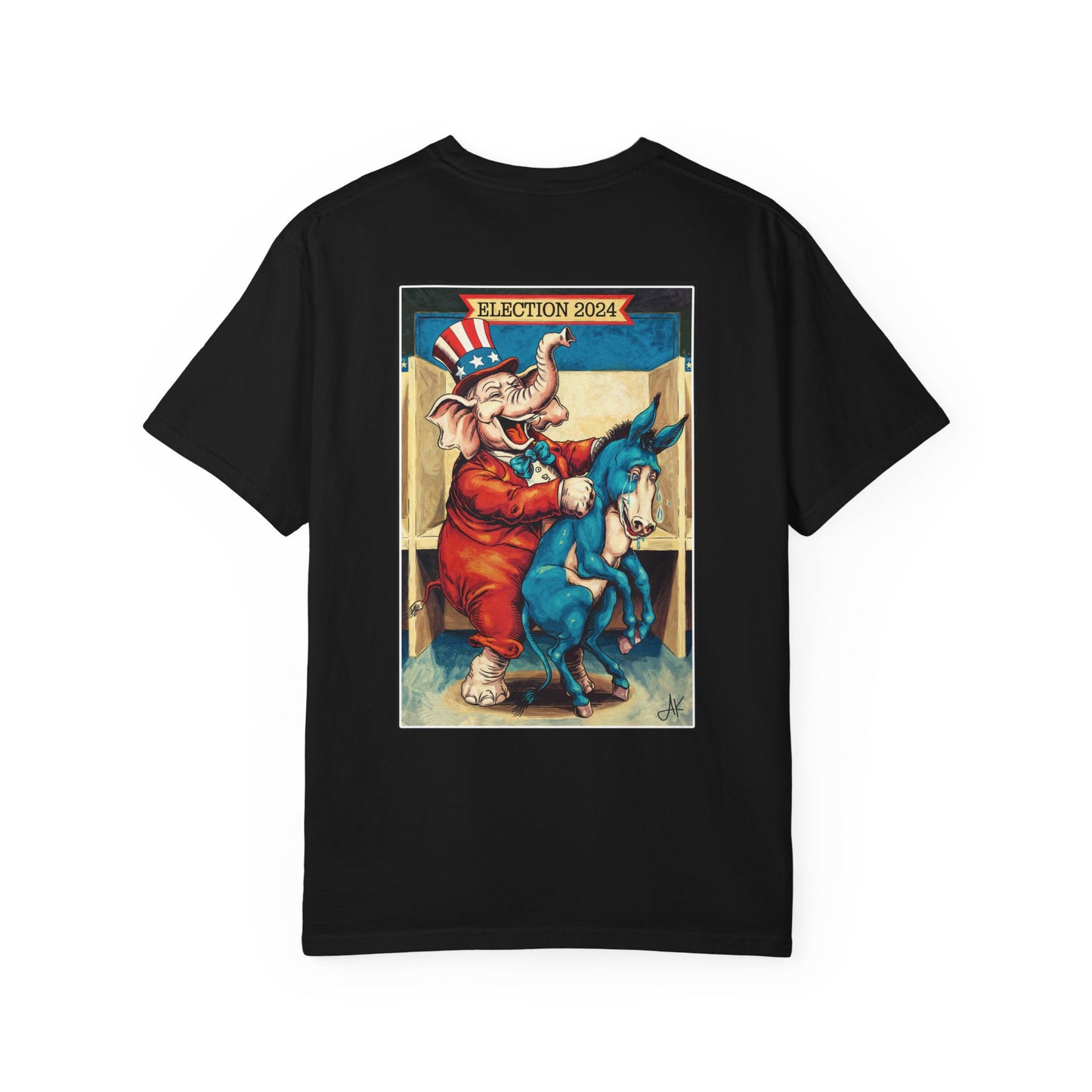 "MAGA Spanked the Donkeys 2024", Unisex T-shirt (Dark Colors)