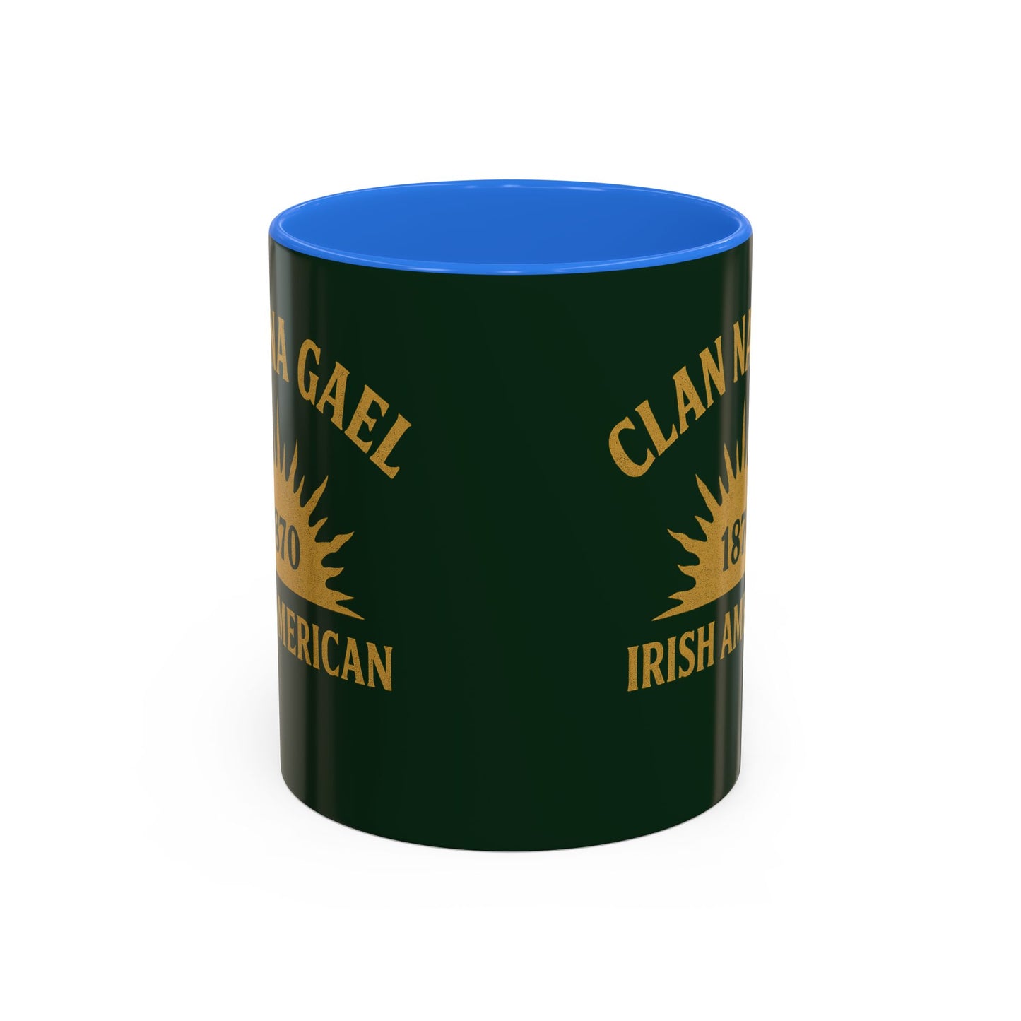 "Clan na Gael - Irish American", Colorful Mugs (11oz, 15oz) (Fenian Green)