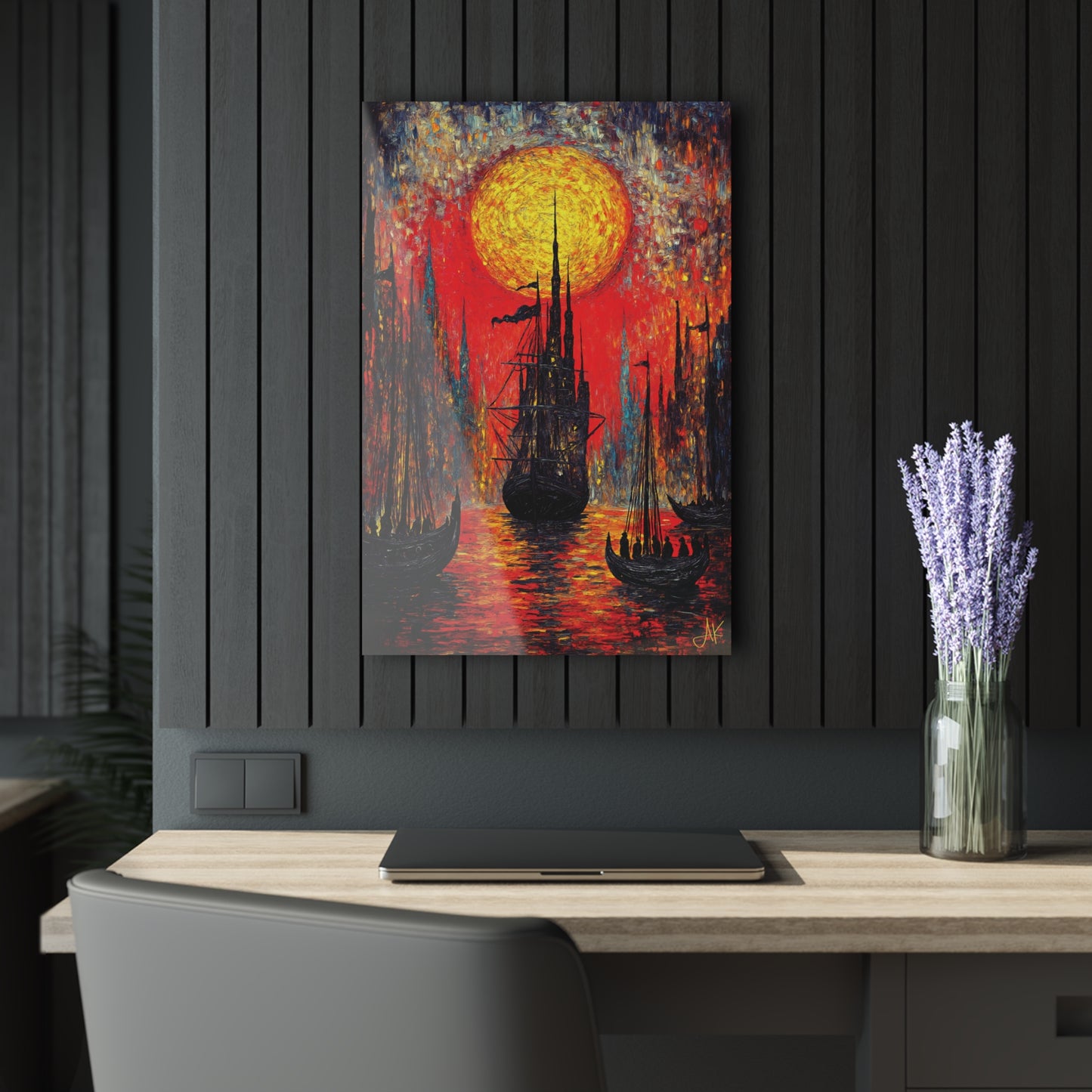 "Exiles in Chains - Portsmouth 1787", Fine Art Acrylic Prints (French Cleat Hanging)