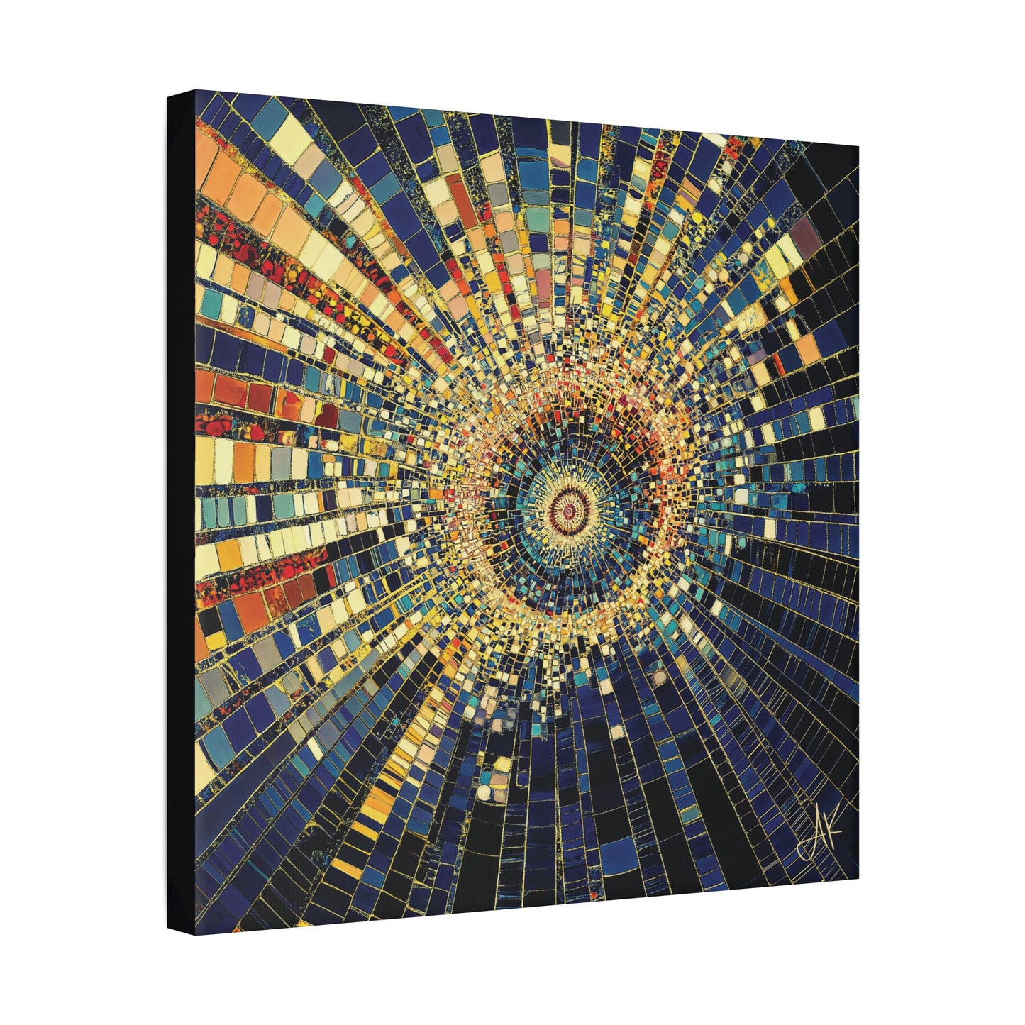 "Mosaic Burst", Stretched Classic Canvas Fine Art Print