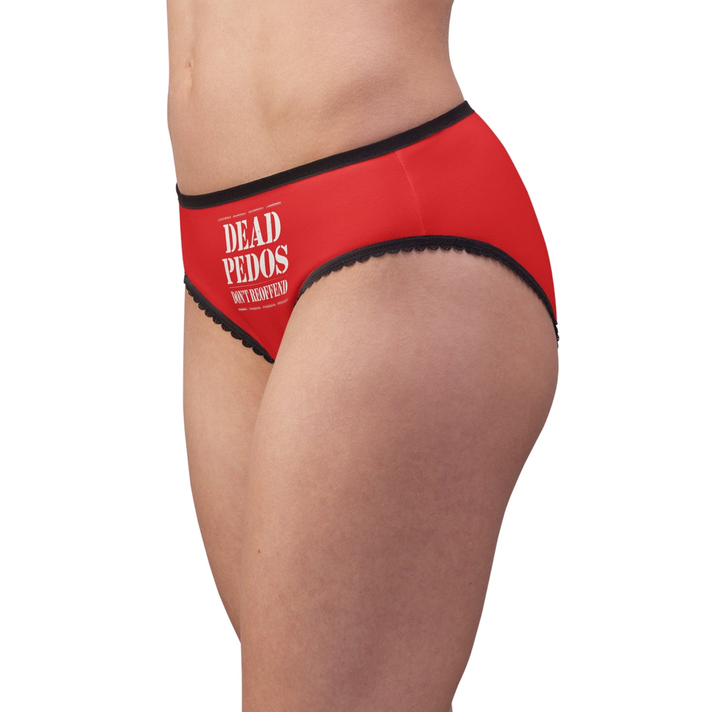 "Dead Pedos Don't Re-Offend", Women's Briefs (Peterhouse Red)