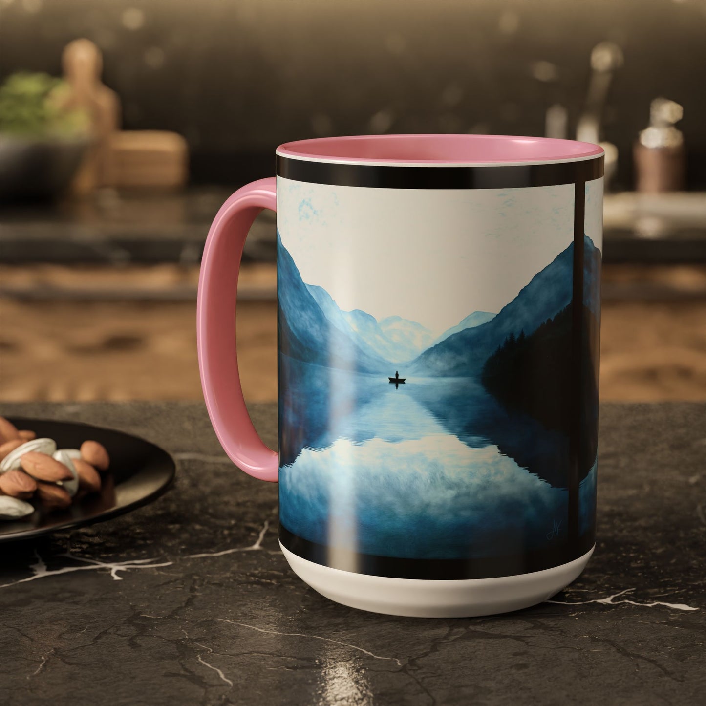 "Connected in Silence - Psalm 46:10", Colorful Mugs (11oz, 15oz)