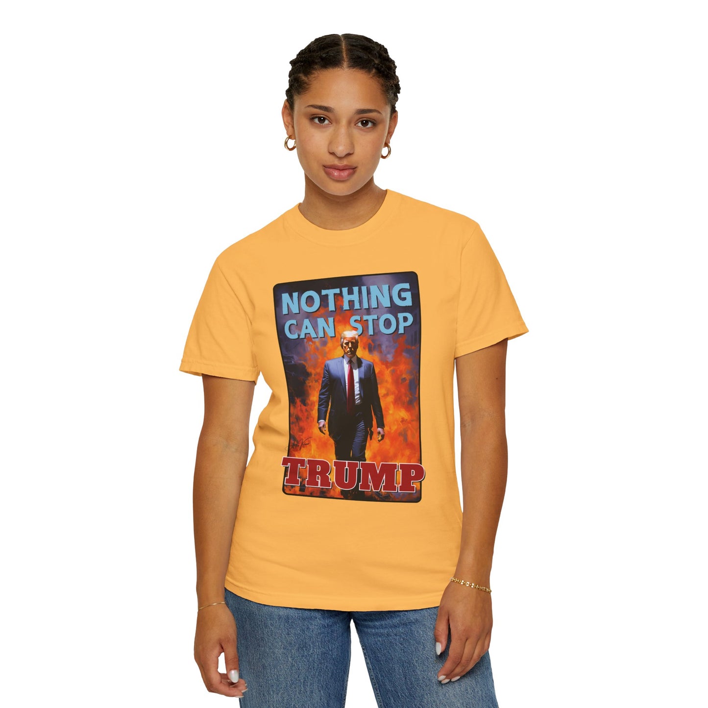 "Nothing Can Stop Trump", Unisex T-shirt (Light Colors)