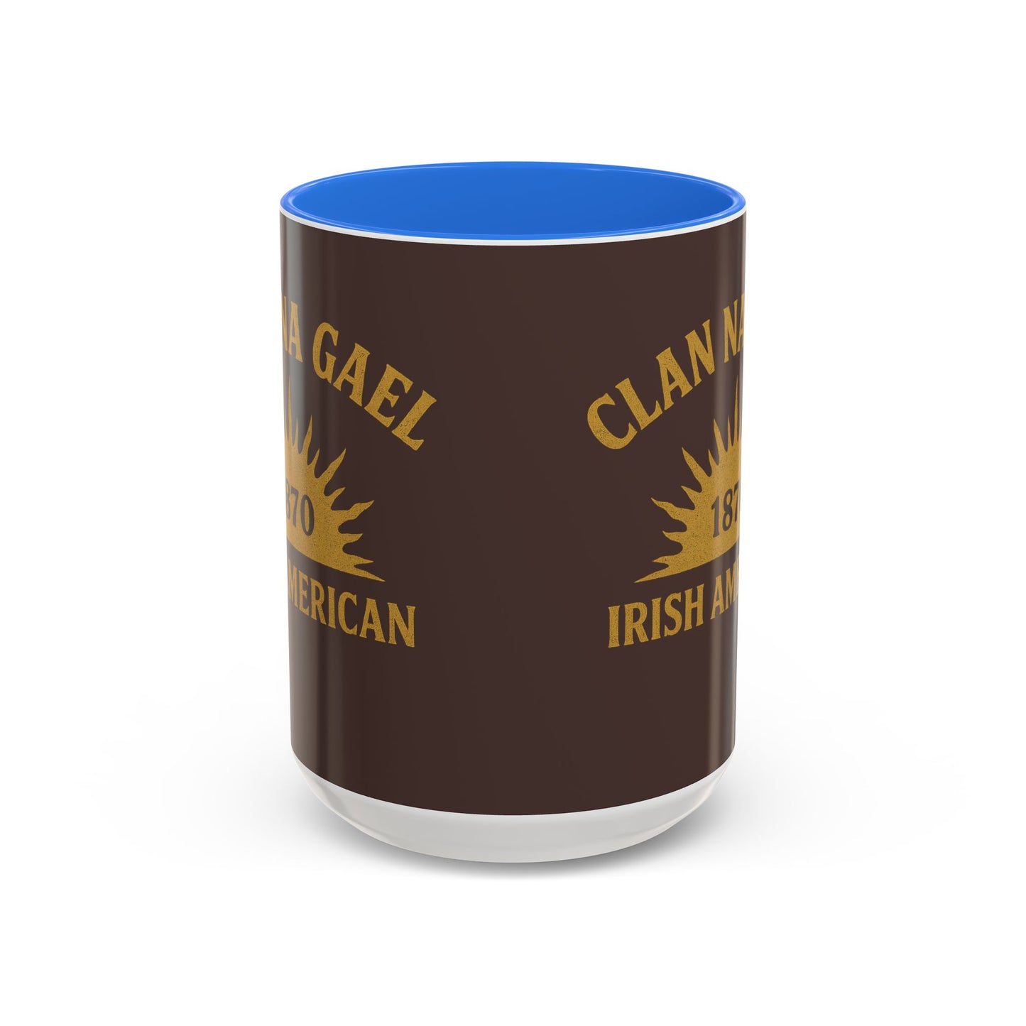 "Clan na Gael - Irish American", Colorful Mugs (11oz, 15oz) (Wild Boar Brown)