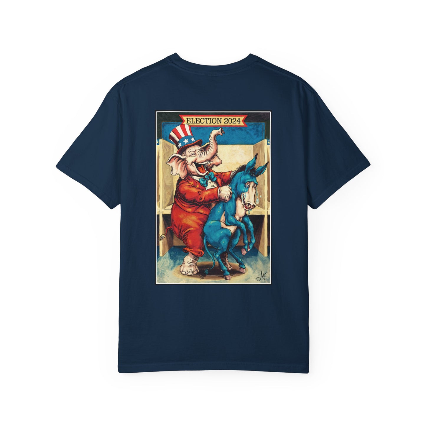 "MAGA Spanked the Donkeys 2024", Unisex T-shirt (Dark Colors)