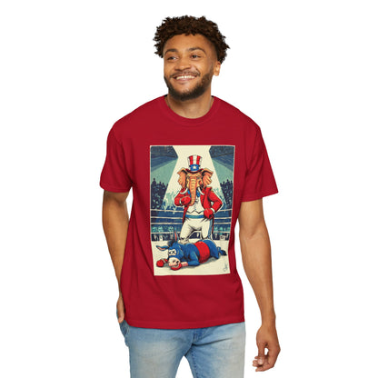 "Brutal Woke Knockout 2024", Unisex T-shirt (Dark Colors)