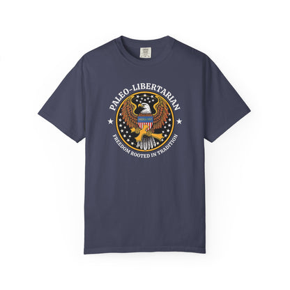 "Paleo-Libertarian" #01, Unisex T-shirt (Dark Colors)