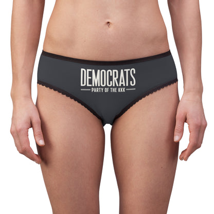 "Democrats - Party of the KKK", Women's Briefs (Highland Grey)
