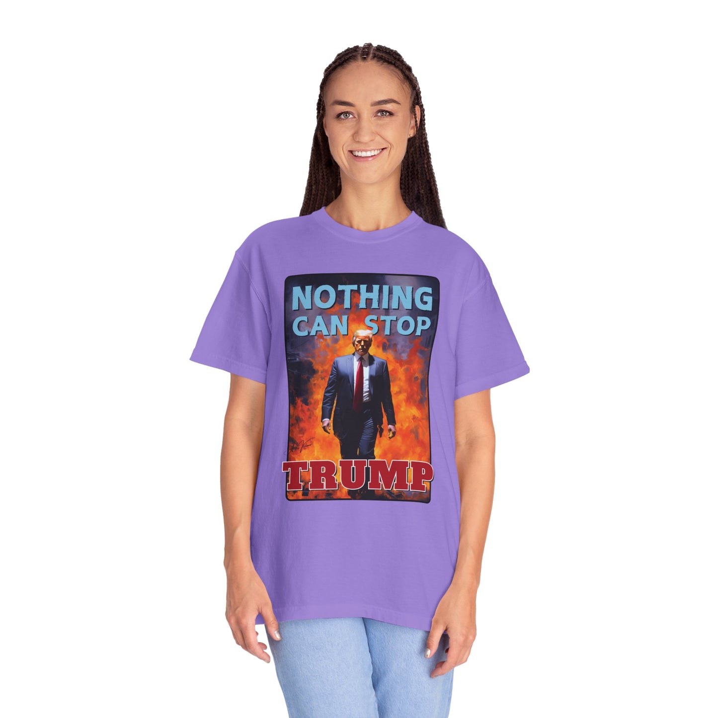 "Nothing Can Stop Trump", Unisex T-shirt (Light Colors)