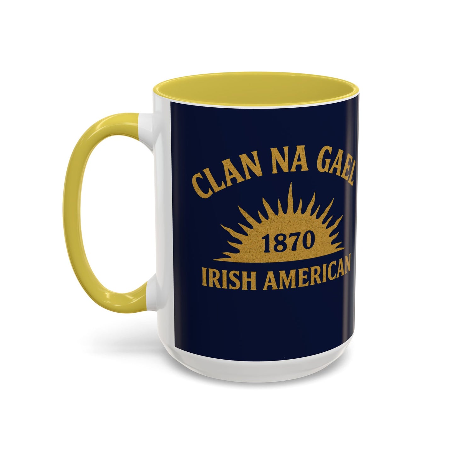 "Clan na Gael - Irish American", Colorful Mugs (11oz, 15oz) (Mariana Blue)