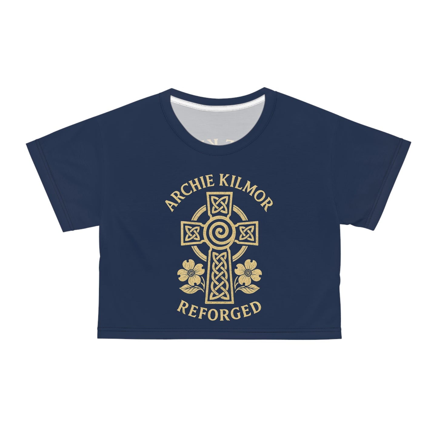 "Archie Kilmor Cross - Reforged" #01, Crop Tee (Cambridge Blue)