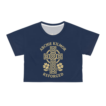 "Archie Kilmor Cross - Reforged" #01, Crop Tee (Cambridge Blue)