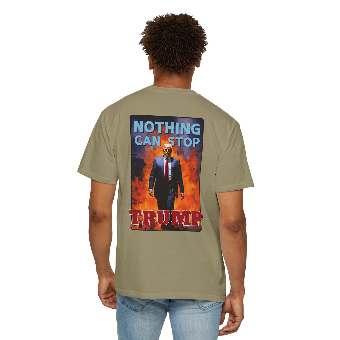 "Nothing Can Stop Trump", Unisex T-shirt (Light Colors)