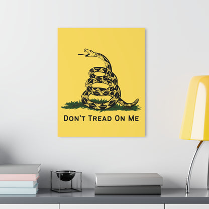 "Gadsden Flag: Don't Tread On Me" Acrylic Wall Prints (French Cleat Hanging) (Mustard Yellow)