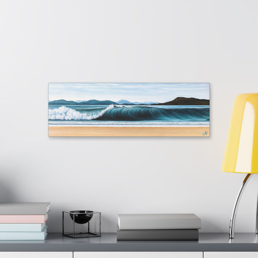 "A Moment of Inner Peace", Stretched Classic Canvas Fine Art Print (Harbour Blue)