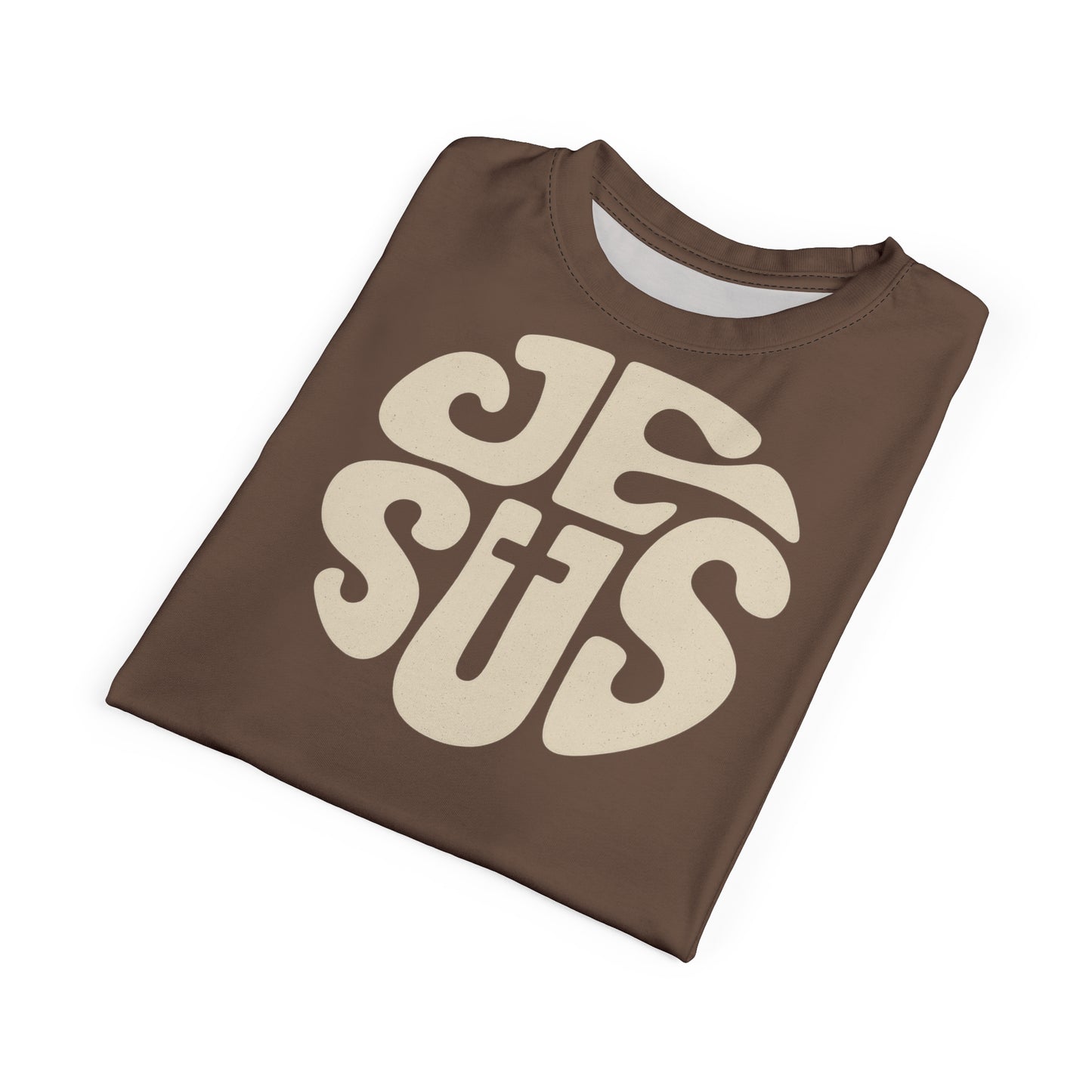 "Retro Jesus", Unisex T-shirt (Clove Brown)