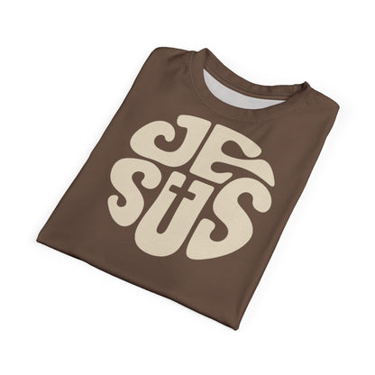 "Retro Jesus", Unisex T-shirt (Clove Brown)
