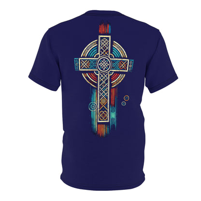 "Ancestral Faith", Unisex Tee (Obsidian Blue)