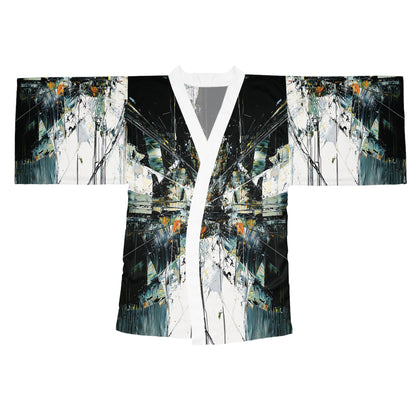 "Abstract 543", Long Sleeve Kimono Robe