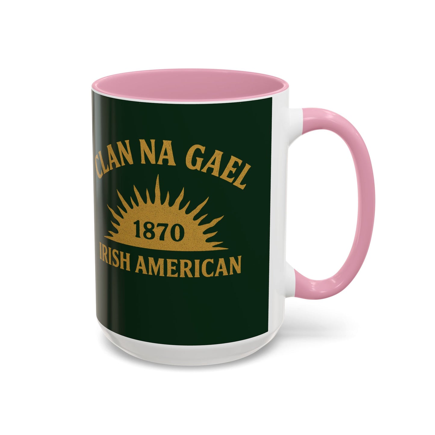 "Clan na Gael - Irish American", Colorful Mugs (11oz, 15oz) (Fenian Green)
