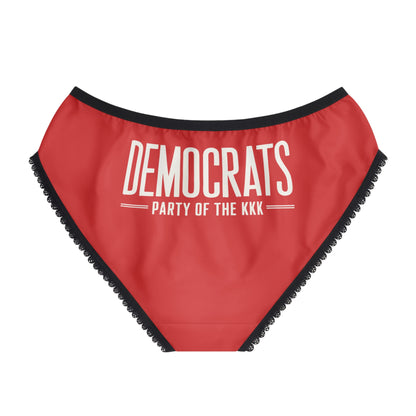 "Democrats - Party of the KKK", Women's Briefs (Republican Red)