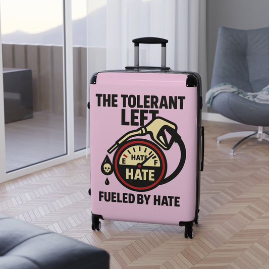 "The Tolerant Left", Suitcase (Abbey Veil Pink)
