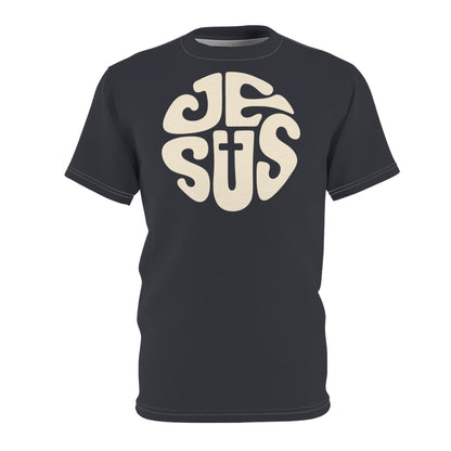 "Retro Jesus", Unisex T-shirt (Antarctic Deep)