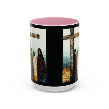 "At-the-Foot of the Cross - John 19:25", Colorful Mugs (11oz & 15oz)