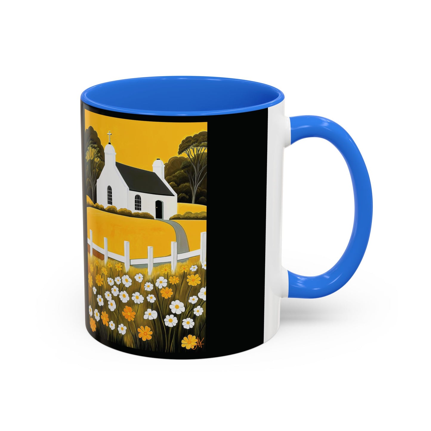 "Eaglais a’ Bhuidhe (Gaelic) - The Church of Golden Hope (English)", Colorful Mugs (11oz & 15oz)