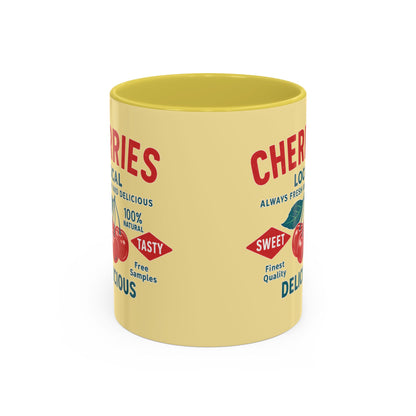 "Delicious Cherries", Colorful Mugs (11oz, 15oz) (Sanctum Veil)