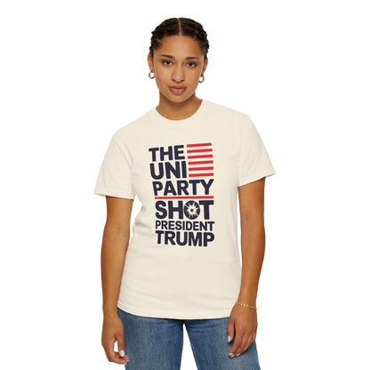 "The Uniparty Shot President Trump" #01, Unisex T-shirt