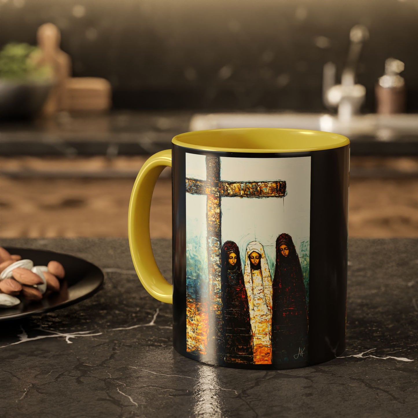 "At-the-Foot of the Cross - John 19:25", Colorful Mugs (11oz & 15oz)
