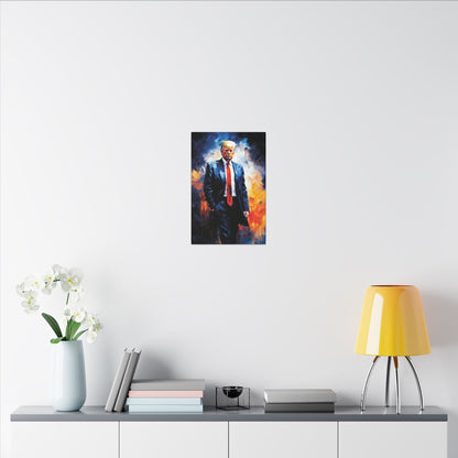 "Trump Portrait No. 22", Stretched Matte Canvas Fine Art Print