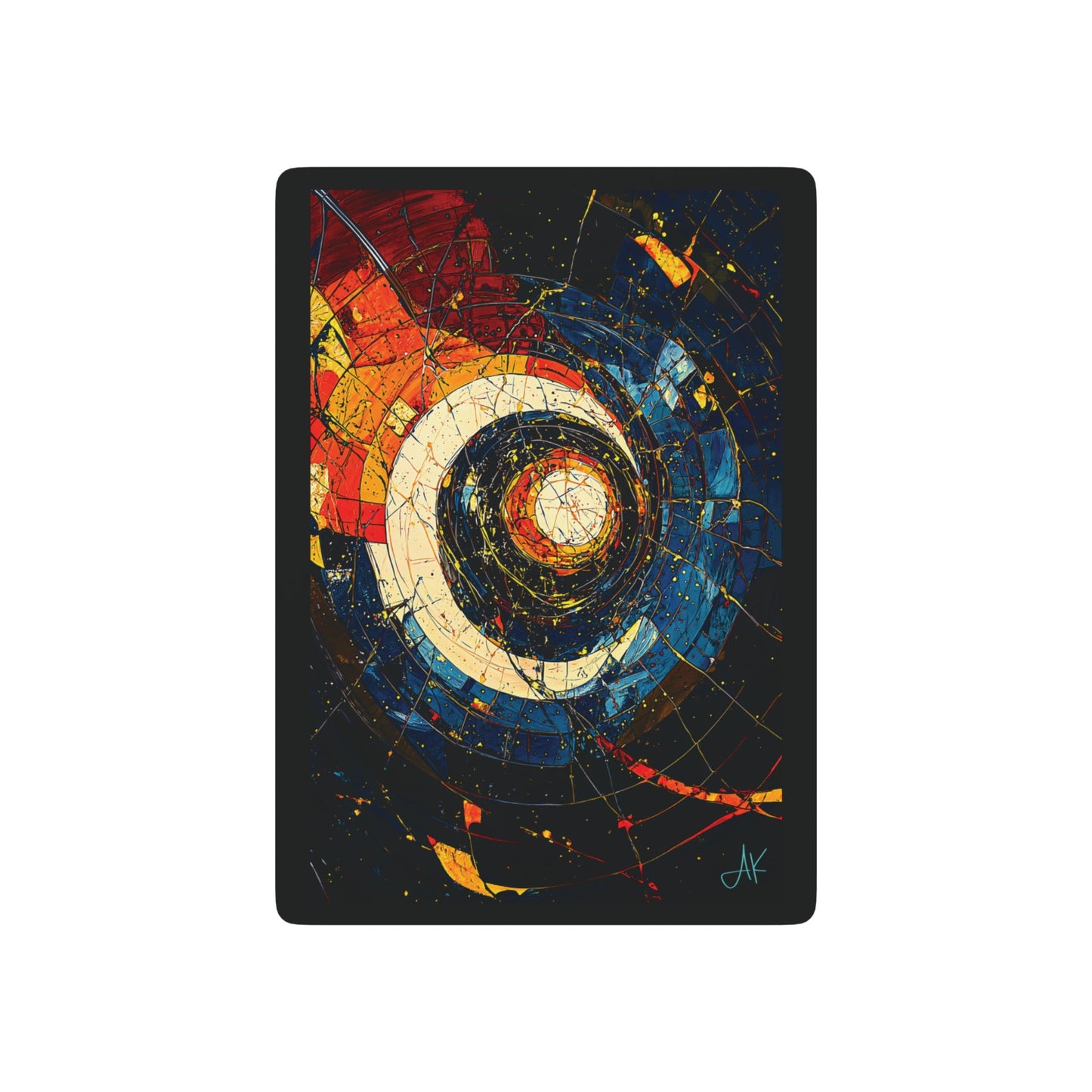 "Shatterdawn Vortex", Fine Art Playing Cards (Void Black)