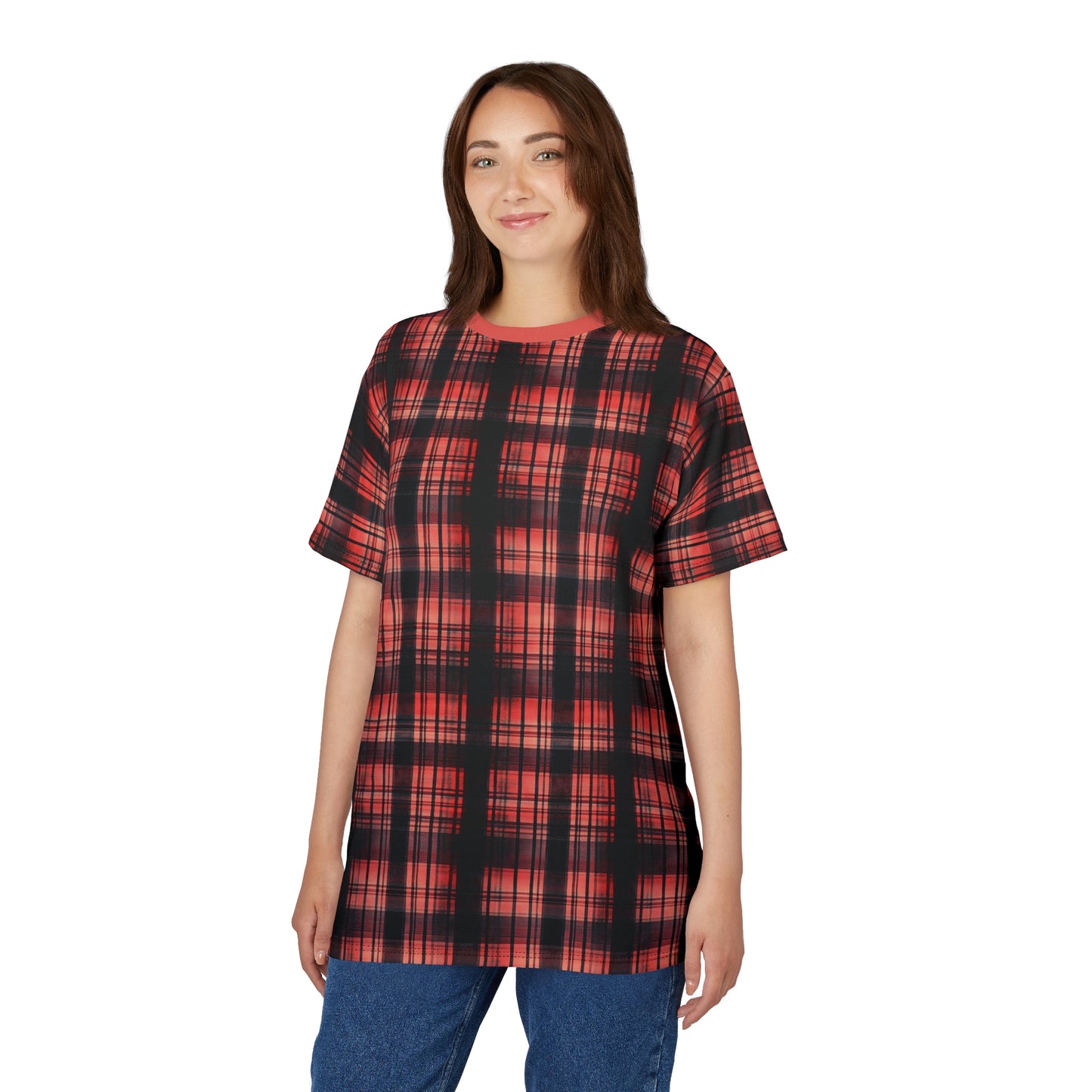 "Kin of Flame", Unisex Tee (Faded Red Collar)